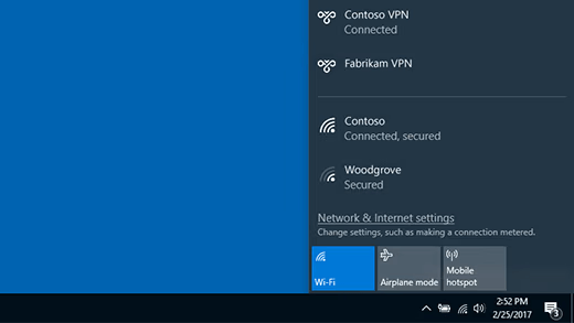 Connect to a VPN in Windows
